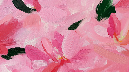 Papier peint fleurs rose Pétales délicats sur fond pastel