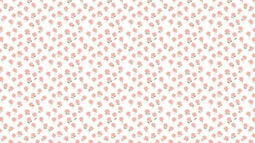 Papier peint fleurs roses Un motif délicat de petites roses roses sur fond blanc