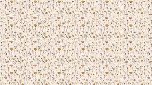 Papier peint fleurs sauvages Motif de fleurs colorées sur fond beige