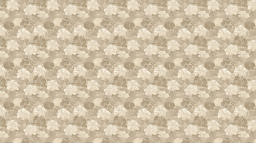 Papier peint floral beige Motif de fleurs et feuilles délicates