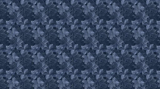 Papier peint floral bleu marine Motif de fleurs délicates sur fond sombre