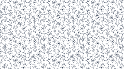 Papier peint floral bleu Motif de fleurs et feuilles en ligne