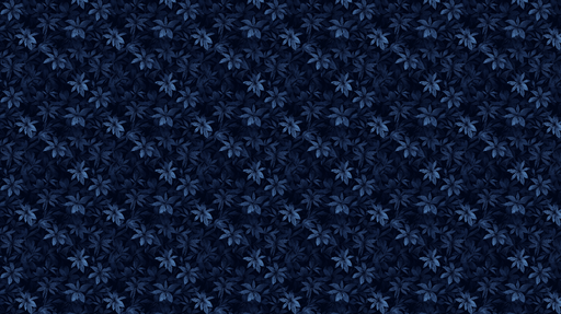 Papier peint floral bleu nuit Motifs de fleurs et feuilles élégantes sur fond sombre