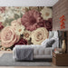 Papier peint floral vintage avec bouquet de fleurs pour chambre élégante