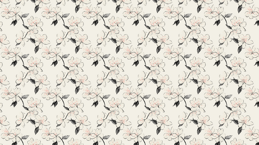 Papier peint floral Charmants motifs de fleurs délicates sur fond clair