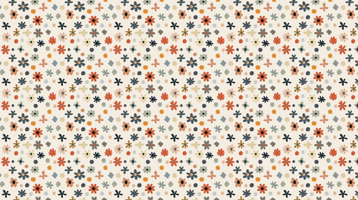 Papier peint floral coloré Motifs de fleurs délicates multicolores sur fond clair
