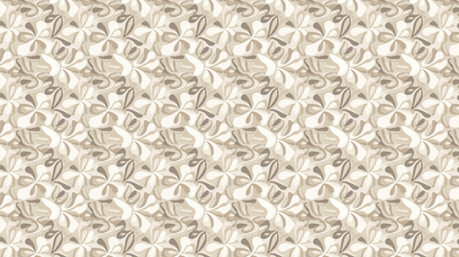 Papier peint floral contemporain Motifs abstraits de fleurs dans des tons beige et crème