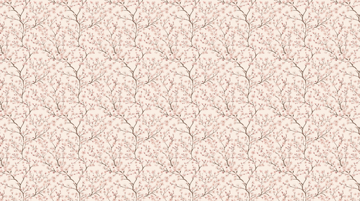 Papier peint floral délicat Branches fleuries sur fond doux