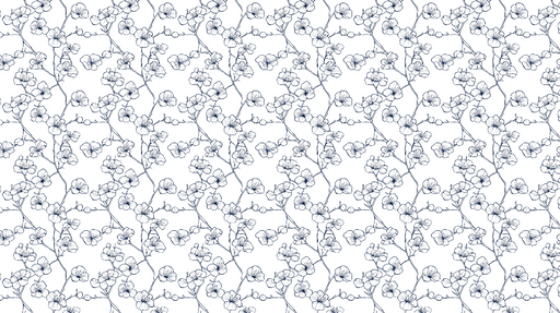 Papier peint floral délicat Motif de fleurs esquissé avec élégance