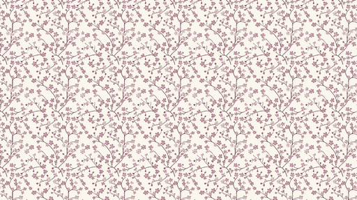 Papier peint floral Design élégant de branches fleuries en violet pâle