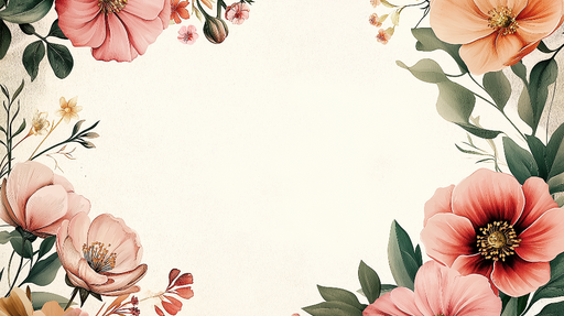 Papier peint floral Design élégant et coloré