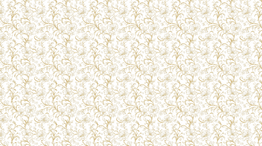 Papier peint floral doré Élégant motif de fleurs sur fond clair