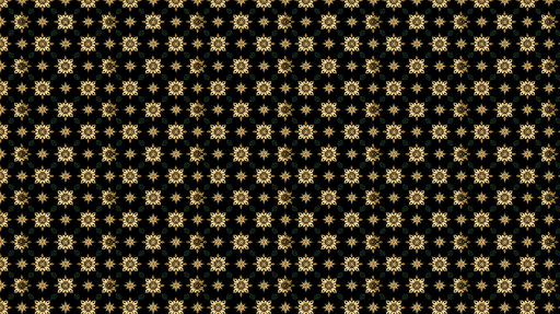 Papier peint floral doré Motif complexe de fleurs dorées sur fond noir