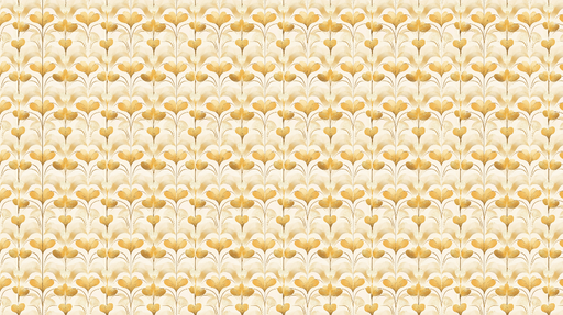 Papier peint floral doré Motif de fleurs dorées sur fond clair