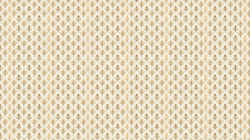 Papier peint floral doré Motifs de fleurs sur fond crème