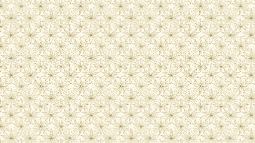 Papier peint floral doré Motifs élégants de floraison sur fond crème