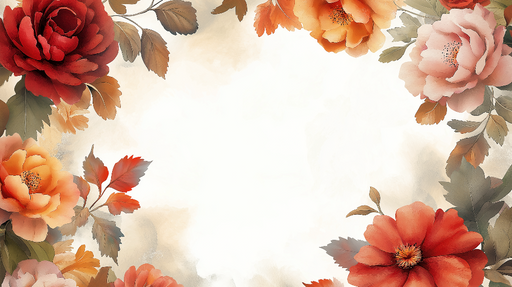 Papier peint floral Élégance des fleurs colorées