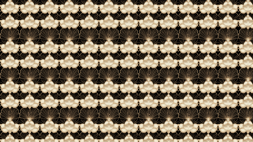 Papier peint floral élégant Motif de fleurs dorées sur fond noir