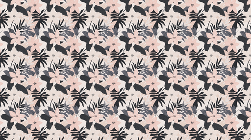 Papier peint floral élégant Un élégant motif de fleurs roses et feuilles sombres