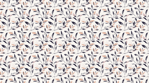 Papier peint floral Élégantes feuilles dans des tons pastel et sombres