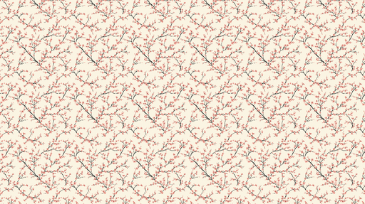 Papier peint floral Élégants branches fleuries avec une touche délicate