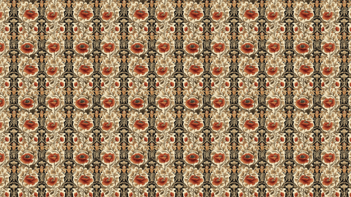 Papier peint floral Élégants pavots rouges sur fond noir