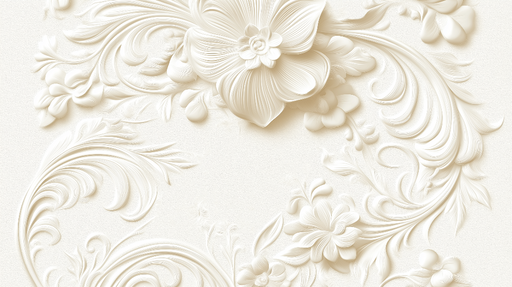 Papier peint floral en relief Élégance et raffinement