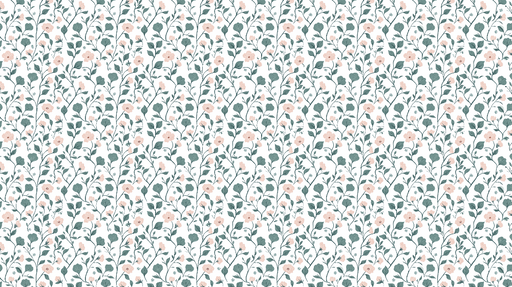 Papier peint floral Fleurs délicates sur fond clair