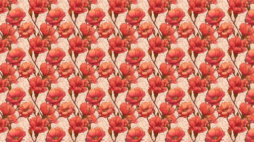 Papier peint floral Fleurs roses éclatantes sur fond doux