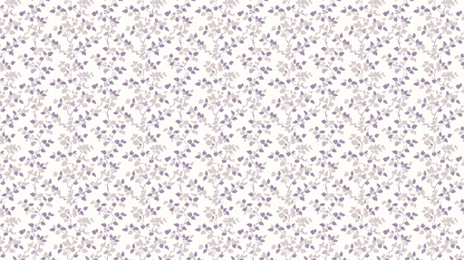 Papier peint floral Motif de feuilles violettes sur fond clair