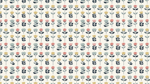 Papier peint floral Motif de fleurs colorées sur fond clair