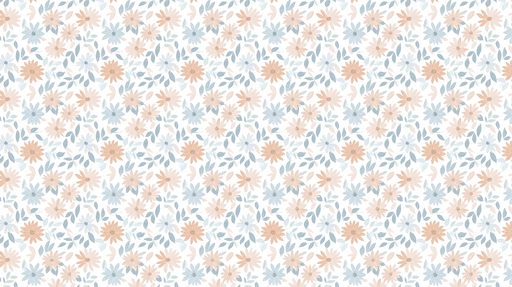 Papier peint floral Motif de fleurs délicates en pastel sur fond clair