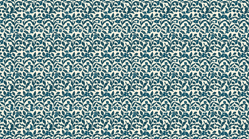 Papier peint floral Motif de fleurs et de feuilles bleues sur fond clair