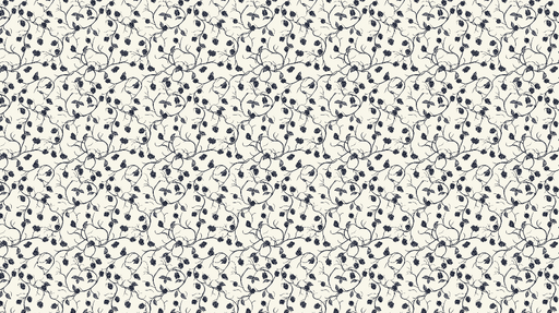 Papier peint floral Motif de fleurs et de feuilles en bleu sur fond clair