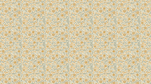 Papier peint floral Motif de fleurs jaunes et vertes sur fond clair