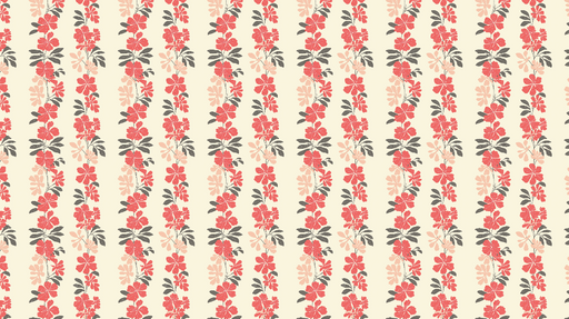 Papier peint floral Motif de fleurs vives avec feuillage délicat