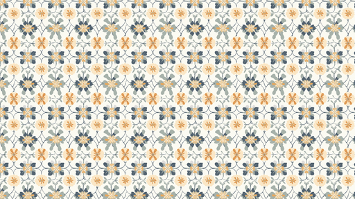 Papier peint floral Motif élégant de fleurs aux teintes douces