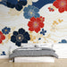 Papier peint floral élégant avec motifs floraux colorés pour chambre moderne