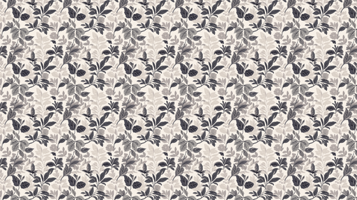 Papier peint floral noir et beige Un motif délicat de fleurs et de feuillage