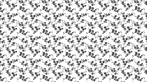 Papier peint floral noir et blanc Motif élégant de fleurs et branches délicates