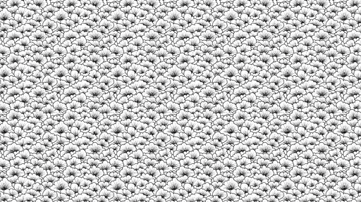 Papier peint floral noir et blanc Motifs de fleurs délicates sur fond clair