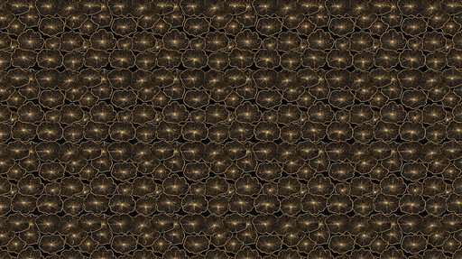 Papier peint floral noir et doré Motifs de fleurs délicates sur fond sombre