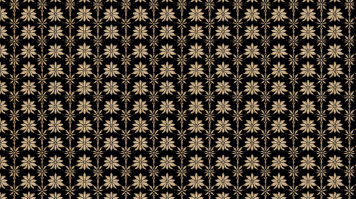 Papier peint floral noir et doré Motifs élégants de fleurs sur fond sombre