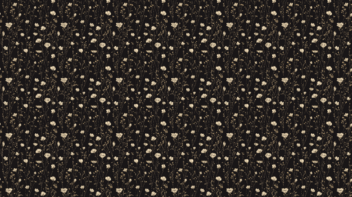 Papier peint floral noir et doré Un motif élégant de fleurs sur fond noir