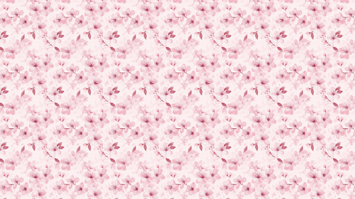 Papier peint floral rose Tendre motif floral aux nuances de rose
