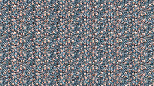 Papier peint floral Rosiers délicats sur fond bleu marine