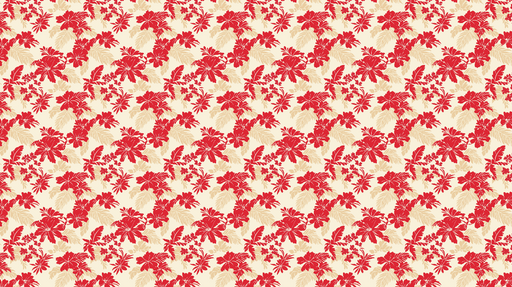 Papier peint floral rouge Motif tropical vibrant avec des fleurs rouges sur fond clair