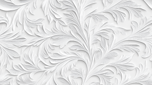 Papier peint floral texturé Motif de feuilles en relief