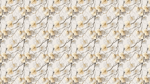 Papier peint floral vintage Motif de feuilles délicates et de branches en aquarelle