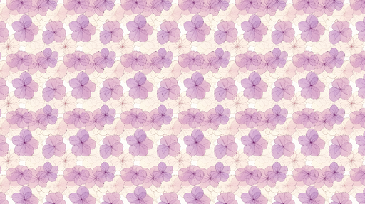 Papier peint floral violet Motif de fleurs lilas en transparence